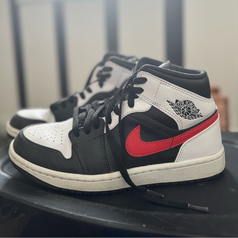 Air Jordan Black and Red Sneakers